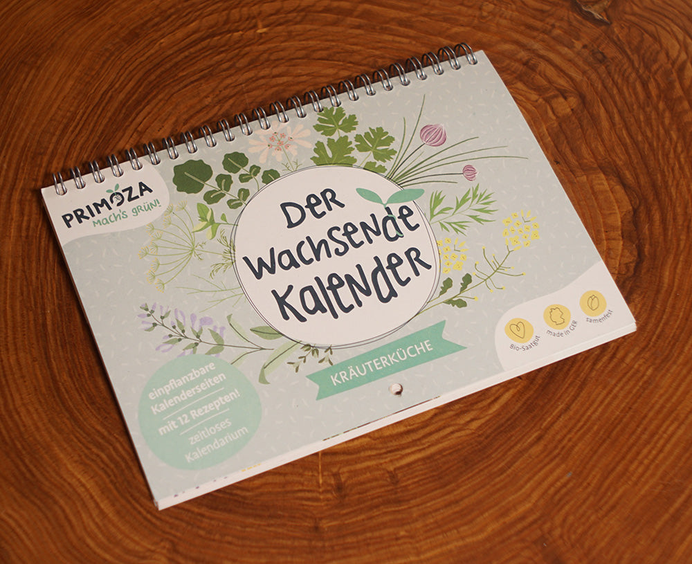 Wachsender Kalender geschlossen